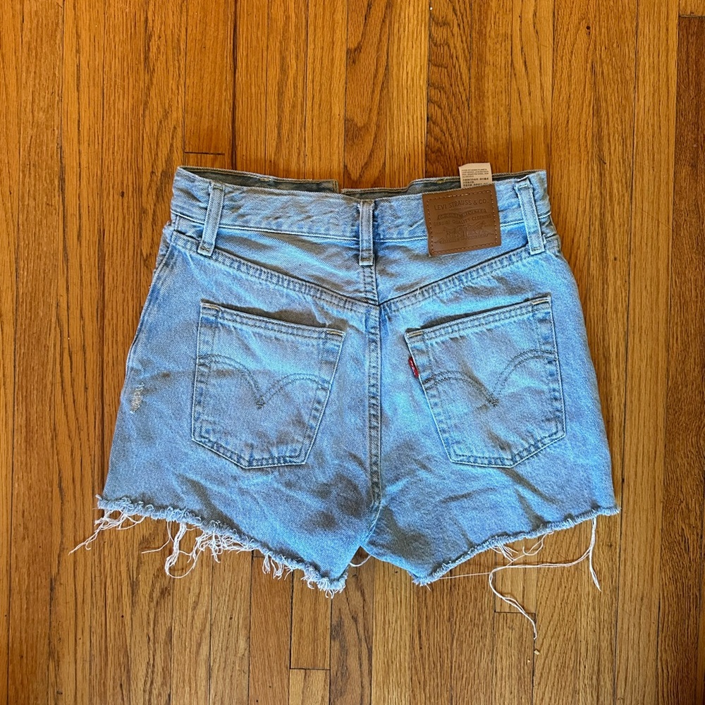 Levi's Light Blue Denim Jean Shorts - Picture 5 of 5